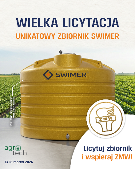 Licytuj zbiornik SWIMER i wspieraj Związek Młodzieży Wiejskiej!