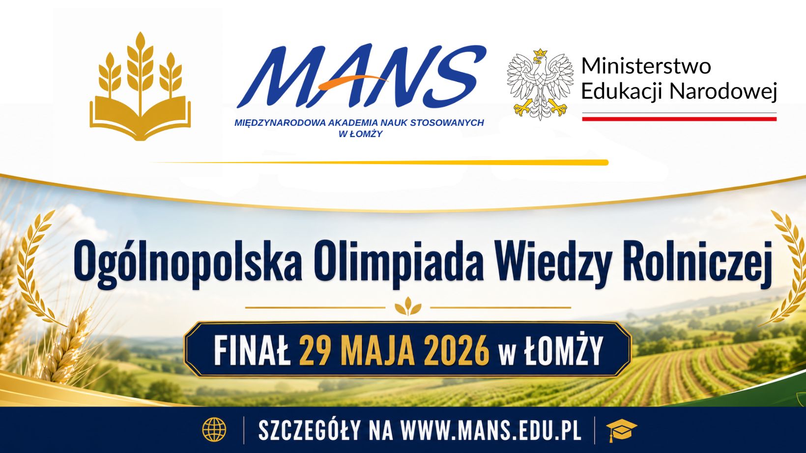 Ogólnopolska Olimpiada Wiedzy Rolniczej – finał już 29 maja 2026. PZPRZ jest Patronem Honorowym tego wydarzenia